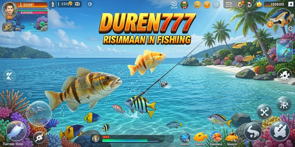 Tampilan gameplay Fishing yang menarik dan penuh aksi dalam DUREN777.