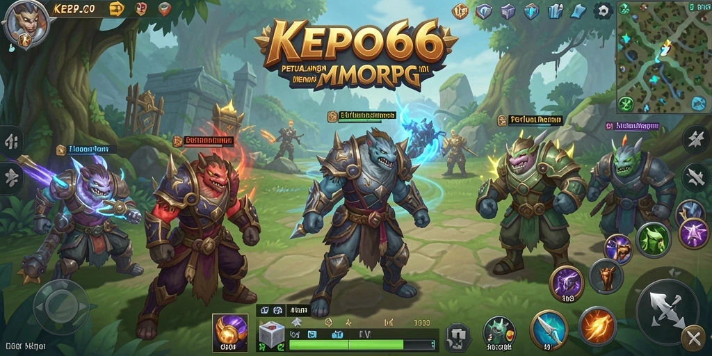 Screenshot KEPO66 menampilkan petualangan seru dalam dunia MMORPG yang luas.