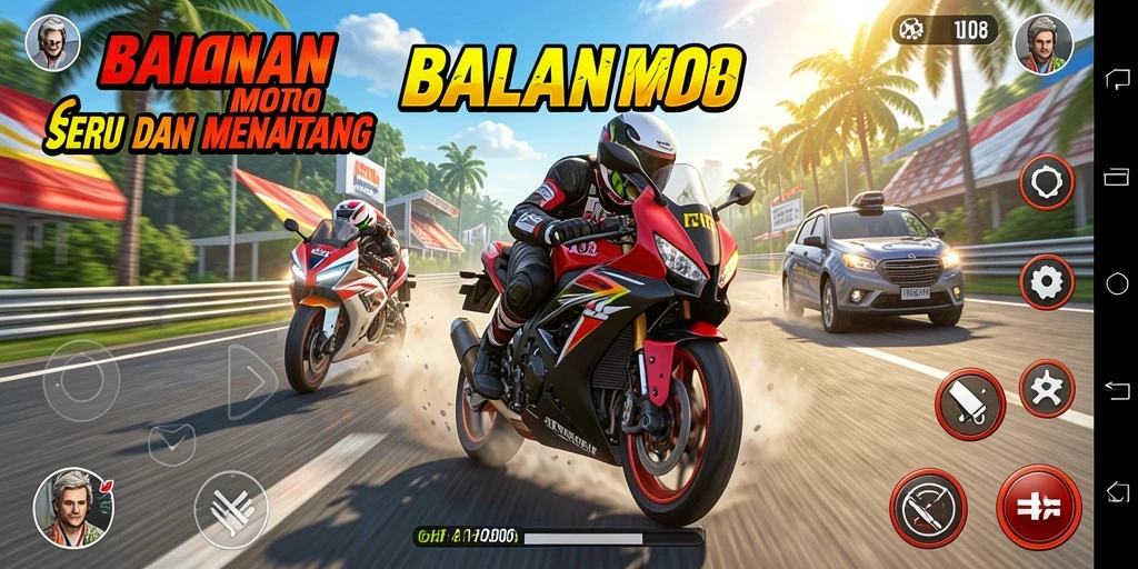 Screenshot MPO08 menampilkan aksi balapan motor yang mendebarkan dan grafis yang memukau.