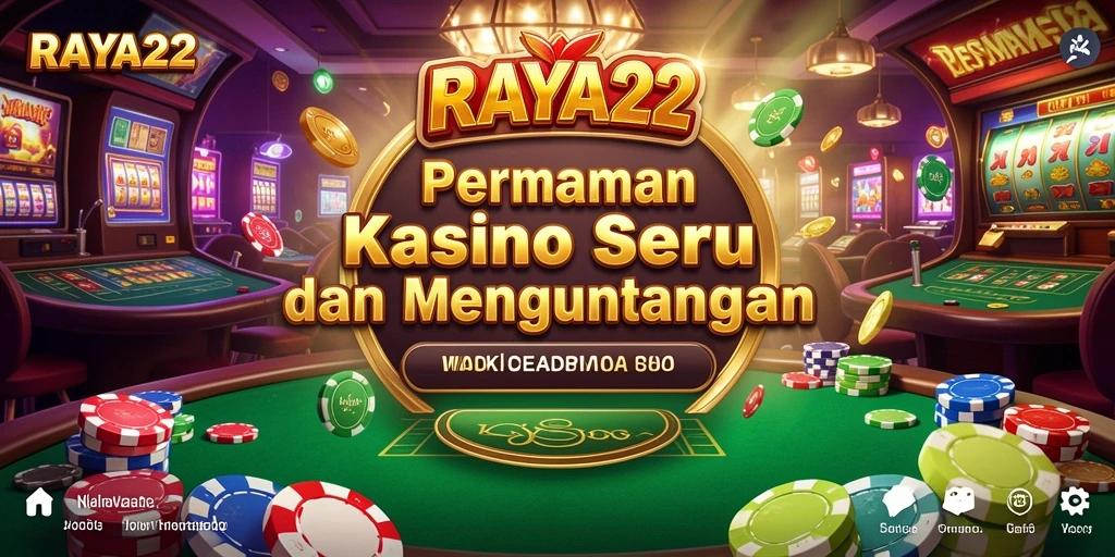 Screenshot utama RAYA22 menampilkan permainan kasino yang menarik dan menggembirakan.